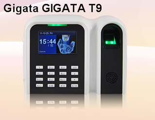 Máy chấm công Vân Tay+thẻ  GIGATA T9