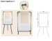 Bảng Flipchart Silicon FBYCR1 (70x100)