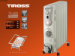 Máy sưởi dầu Tiross TS926, 13 thanh, hẹn giờ, quạt sưởi, giá phơi , 2800W