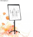 Bảng Flipchart  Silicon chân di động cao cấp FB-55