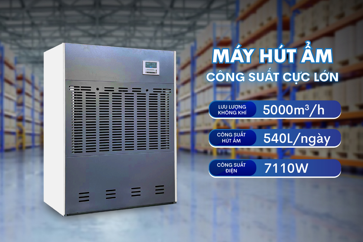 Máy hút ẩm công nghiệp FujiE HM-5400DN(540lít /24 giờ)