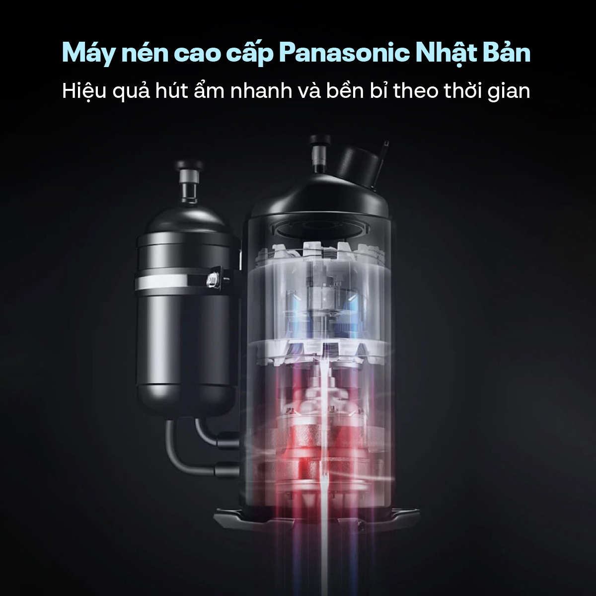 Máy hút ẩm công nghiệp FujiE HM-6480EN 3 pha thế hệ mới
