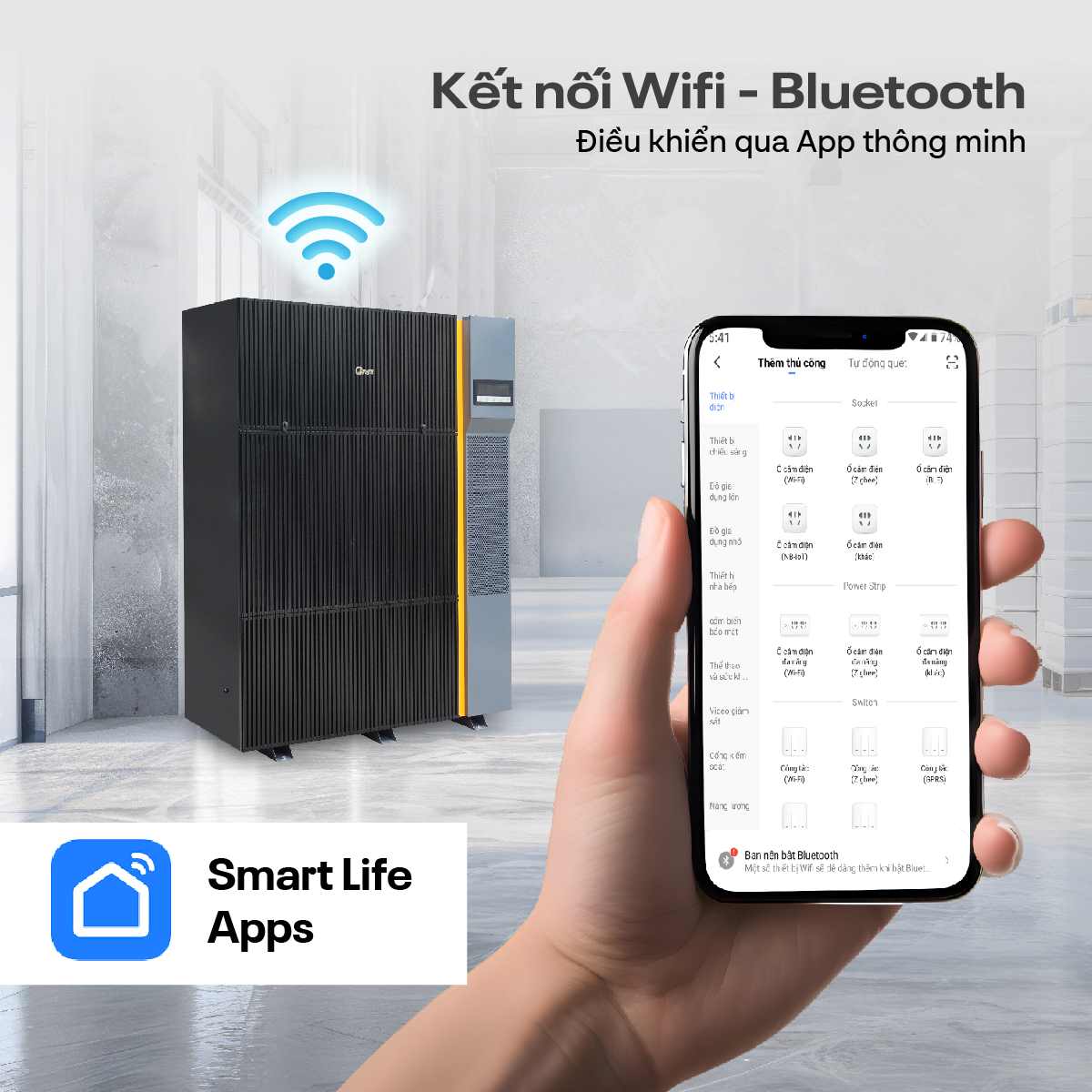 Máy hút ẩm công nghiệp FujiE HM-6480EN 3 pha thế hệ mới